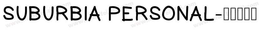 SUBURBIA PERSONAL字体转换